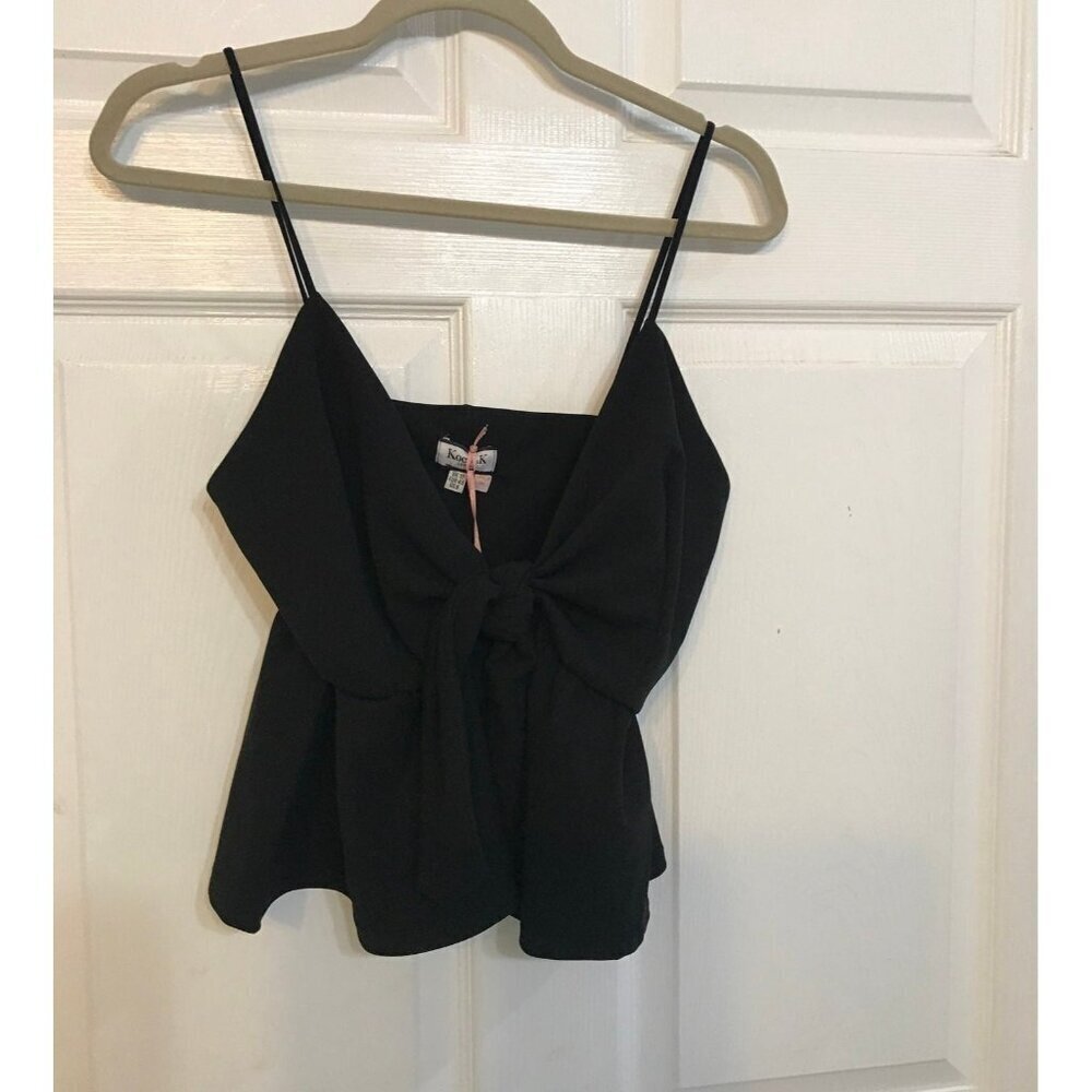 NWT Koko & K black peplum top